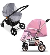 Universal Insektenschutz für Kinderwagen, 2 Stück Moskitonetz Kinderwagen,Kinderwagen Insektensch...